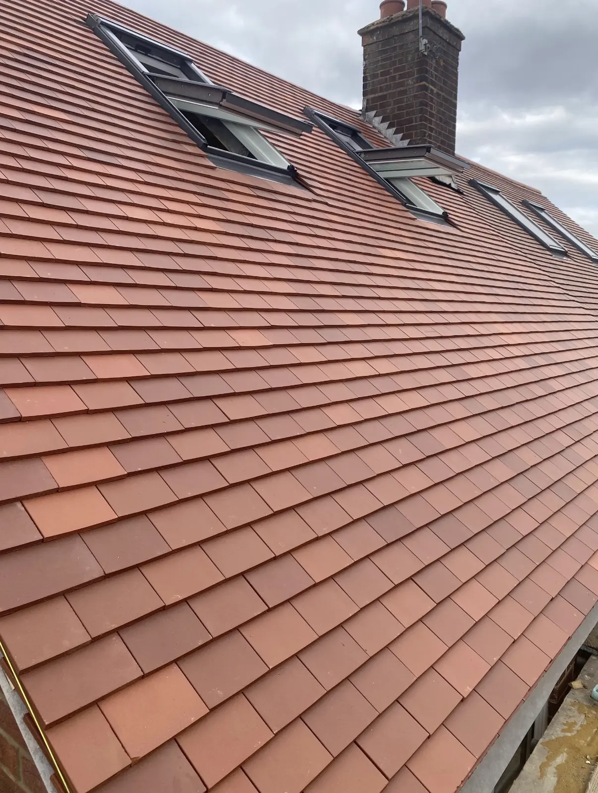 Completed roof replacement project photograph